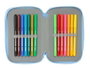 Safta Plumier Triple 37 Pcs Bluey "Let's Play" - Trousse scolaire avec accessoires - Dimensions 12,5x19,5x5,5 cm