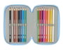 Safta Plumier Triple 37 Pcs Bluey "Let's Play" - Trousse scolaire avec accessoires - Dimensions 12,5x19,5x5,5 cm