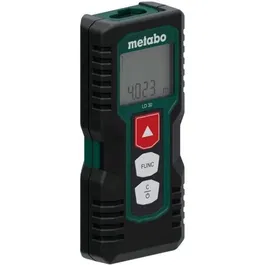 Metabo LD 30 Télémètre Laser - Portée 30 m, Précision 3 mm, Alimentation Pile - Avec Sacoche de Ceinture