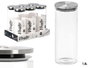 Vivalto Pot en verre borosilicate rond 1,8L avec couvercle en acier 10x26cm (Set de 12)