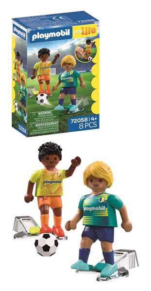 Playmobil 72058 Joueurs de football, My Life Football Sport & action, 8 pièces, dès 4 ans