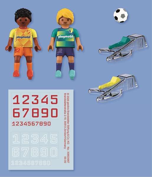 Playmobil 72058 Joueurs de football, My Life Football Sport & action, 8 pièces, dès 4 ans