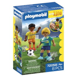 Playmobil My Life Joueurs de Football 72058, 8 pièces