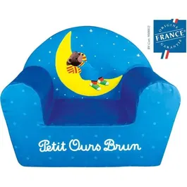 Fun House Fauteuil club enfant en mousse Petit Ours Brun - Dimensions 52 x 33 x 42 cm - Pour enfants de 2 ans et plus