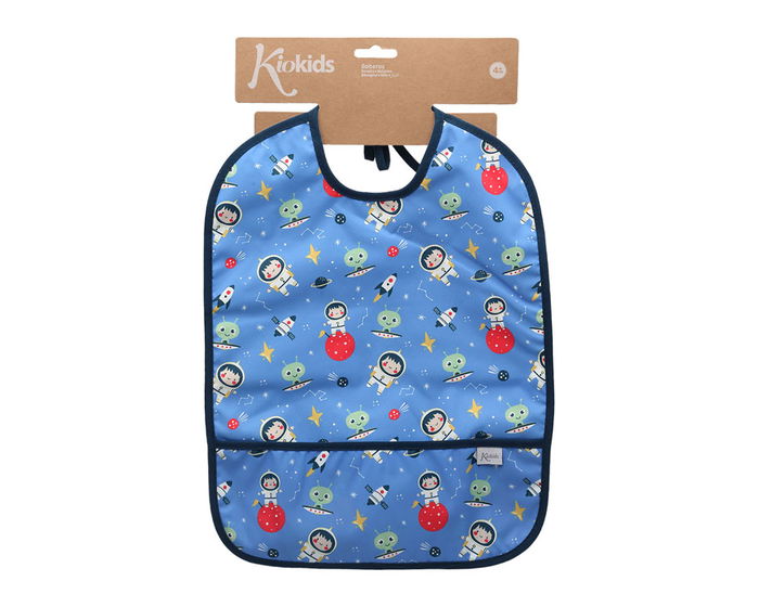 KioKids Babero Impermeable para Bébé à Partir de 4 Mois, avec Bolsillo Recogemigas et Lazo, Facile à Nettoyer, Bleu - Accessoire Pratique pour les Repas KioKids Babero Impermeable para Bébé à Partir de 4 Mois, avec Bolsillo Recogemigas et Lazo, Facile à Nettoyer, Bleu - Accessoire Pratique pour les Repas