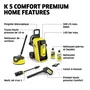 Kärcher K 5 Comfort Premium Home - Nettoyeur haute pression - 2100 W - 145 bar - Débit 500 L/h - avec kit Home