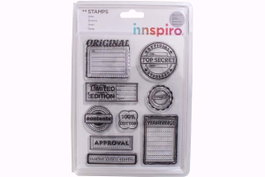 Innspiro Set de tampons acryliques Top Secret 14x18cm