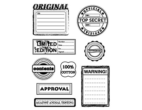 Innspiro Set de tampons acryliques Top Secret 14x18cm