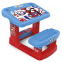 Chicos Pupitre avec banc Spidey 57x73x49 cm - Bureau enfant avec grande surface de travail - Recommandé de 2 à 5 ans