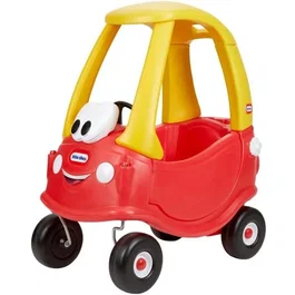 Little Tikes Cozy Coupe - Porteur voiture enfant 2-en-1 avec plancher amovible, portes et klaxon - Développe la motricité - Usage intérieur/extérieur - Dès 18 mois - Rouge