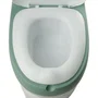 Thermobaby - Mini toilette d'apprentissage pour enfant - Vert sauge - Confortable avec bruit de chasse d'eau, couvercle et cuvette amovible