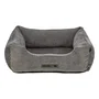 Trixie Panier Vital Lennox - Lit orthopédique pour chien en tissu chenille avec mousse mémoire - Dimensions 60 x 50 cm - Gris