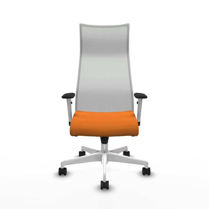 Piqueras y Crespo Chaise de Bureau Albacete Orange et Blanc Piqueras y Crespo Chaise de Bureau Albacete Orange et Blanc