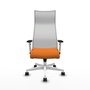 Piqueras y Crespo Chaise de Bureau Albacete Orange et Blanc