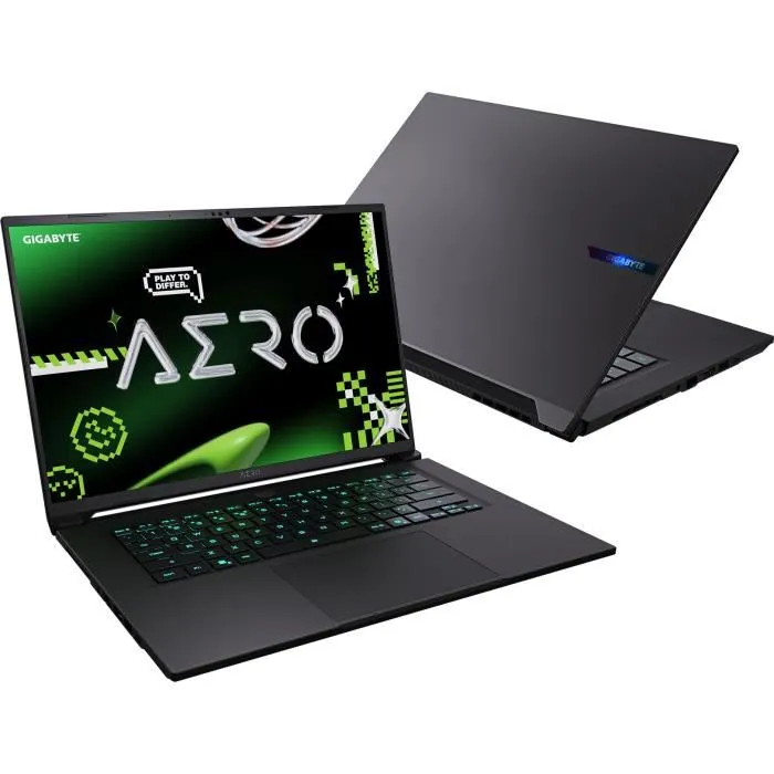PC Portable Gamer Gigabyte AERO X16 1WH93FRC94AH, 16" QHD+ 165 Hz, GeForce RTX 5070, AMD Ryzen AI 7 350, 16 Go RAM, 1 To SSD, Windows 11 Famille