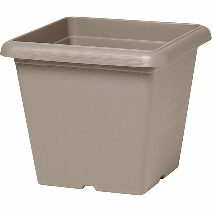 Garden ID Pot de fleurs Teramo Taupe Carré 40 x 35 cm Garden ID Pot de fleurs Teramo Taupe Carré 40 x 35 cm