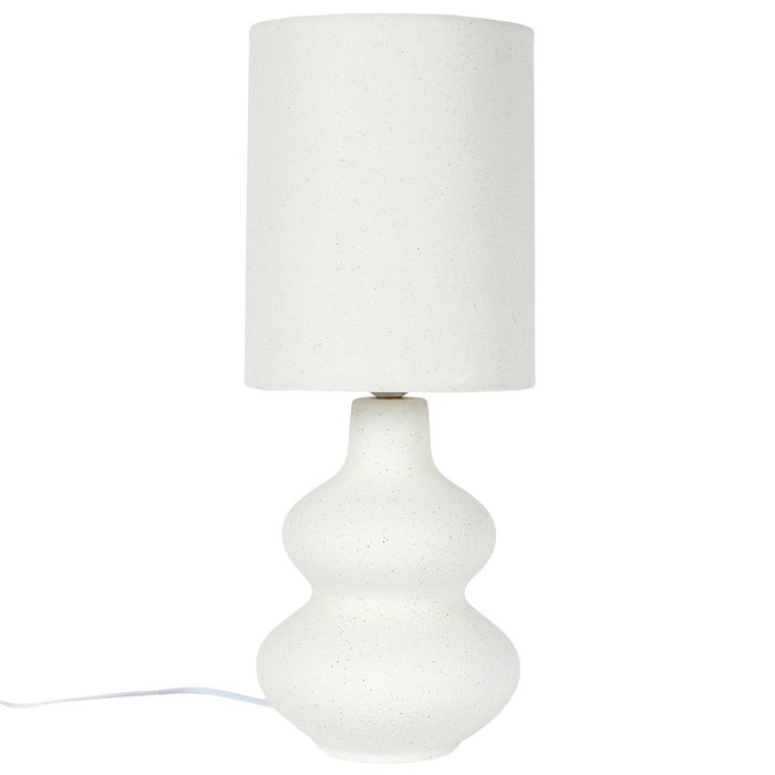 Home Deco Factory Lampe de table en céramique crème, H.50 cm Home Deco Factory Lampe de table en céramique crème, H.50 cm