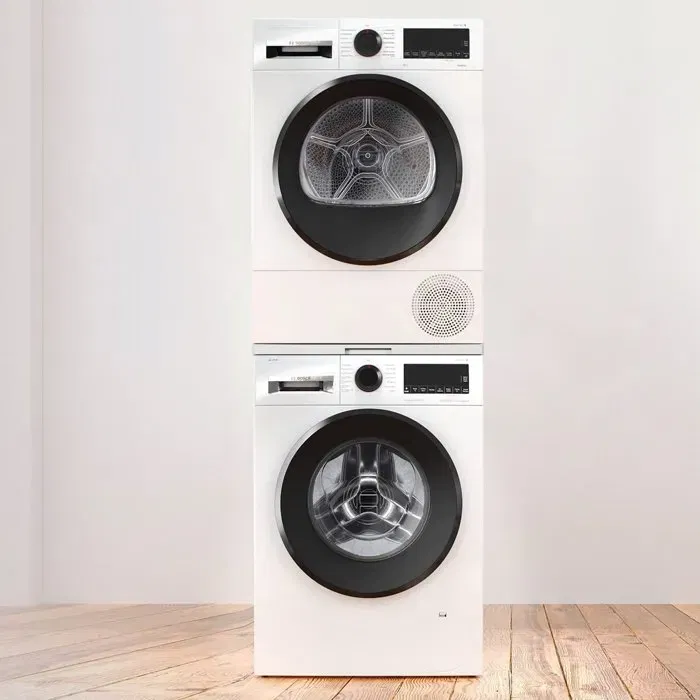 Bosch WTZ11400 - Kit de superposition pour lave-linge et sèche-linge avec plateau coulissant - Blanc - 60 cm