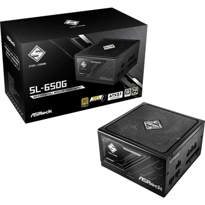 Bloc d’Alimentation ASRock 90-UXS065-GFEAAA 650 W 80 Plus Gold Bloc d’Alimentation ASRock 90-UXS065-GFEAAA 650 W 80 Plus Gold