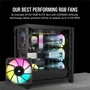 Corsair CC-9011309-WW Boîtier PC Moyen-Tour ATX 5000D RS ARGB Airflow, Noir, avec 3 Ventilateurs AF120 RGB Elite, Compatible Carte Graphique 420 mm