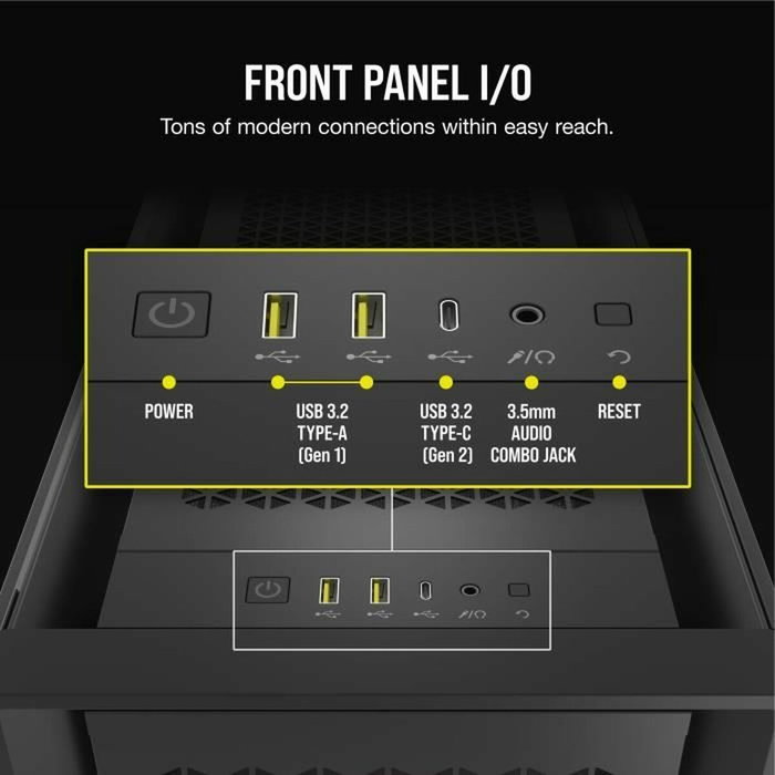 Corsair Frame 5000D RS ARGB Airflow - Boîtier Moyen-tour - Noir