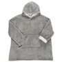Home Deco Factory Sudadera avec poche et capuche en polyester texture nid d'abeille
