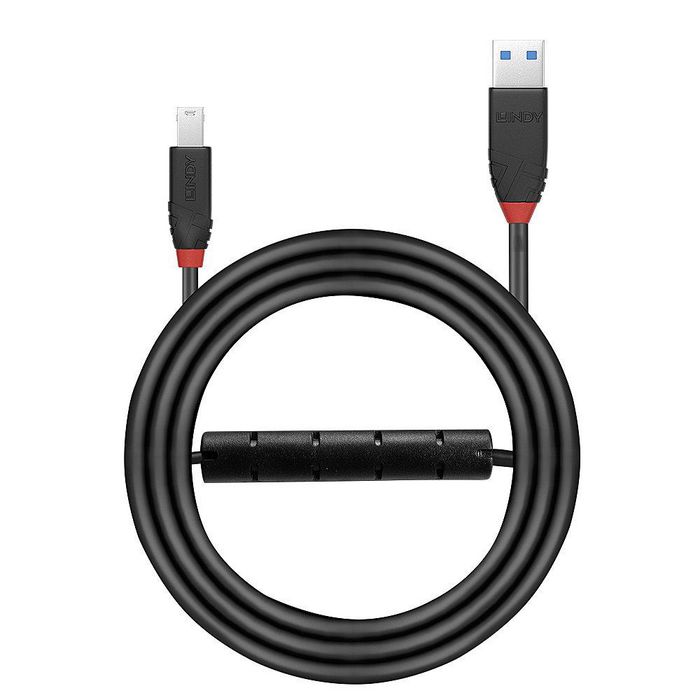 Lindy Câble USB 3.0 Actif 10m, Connecteurs USB A Mâle vers USB B Mâle, Extension pour Périphériques Lindy Câble USB 3.0 Actif 10m, Connecteurs USB A Mâle vers USB B Mâle, Extension pour Périphériques
