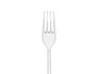 Kinvara Lot de 18 Fourchettes Plastique Transparent 10.4 x 2.7 x 25 cm (Set de 48)