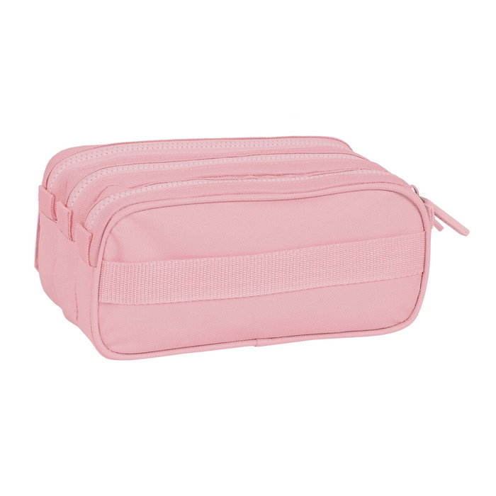 Trousse Fourre-Tout Triple Safta 21,5 x 10 x 8 cm Rose Trousse Fourre-Tout Triple Safta 21,5 x 10 x 8 cm Rose