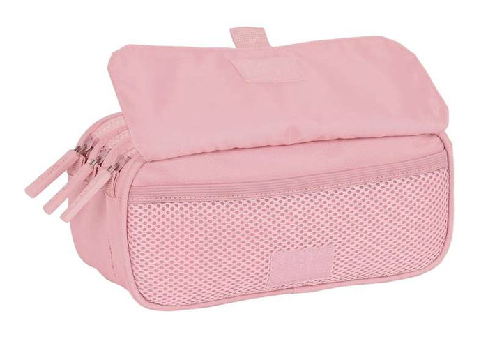 Safta Triple Big Safta Basic - Porte-tout triple format grand, couleur rose - 21.5x10x8 cm Safta Triple Big Safta Basic - Porte-tout triple format grand, couleur rose - 21.5x10x8 cm