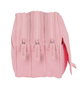 Safta Triple Big Safta Basic - Porte-tout triple format grand, couleur rose - 21.5x10x8 cm