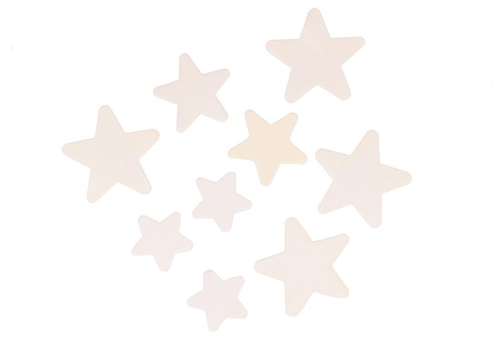 Innspiro Lot de 70 étoiles en bois naturel de tailles assorties Innspiro Lot de 70 étoiles en bois naturel de tailles assorties