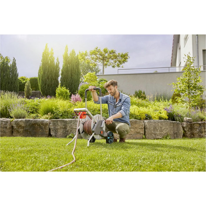Gardena CleverRoll L Easy - Dévidoir métal sur roues Gardena CleverRoll L Easy - Dévidoir métal sur roues