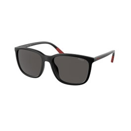 Ralph Lauren PH4185U-537587 Lunettes de soleil Homme Noir et Gris