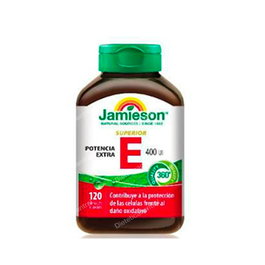 Jamieson Vitamine E Supérieure 400UI 120 Capsules Complément Alimentaire Protection Cellules Stress Oxydatif