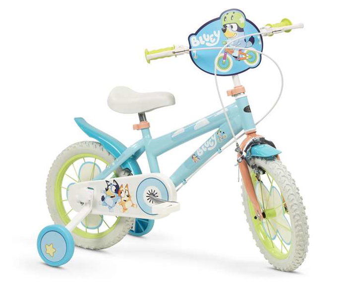 Toimsa Bicyclette Bluey 14" pour Enfant 4 à 6 ans (36 mois minimum) - Caisse et Instructions en Espagnol