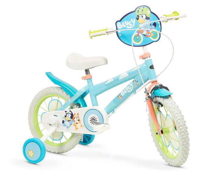 Toimsa Bicyclette Bluey 14" pour Enfant 4 à 6 ans (36 mois minimum) - Caisse et Instructions en Espagnol