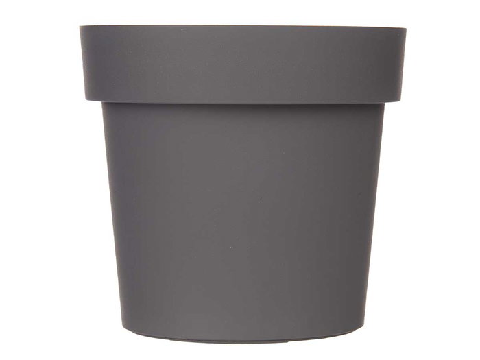 IBERGARDEN Maceta en Plastique Gris 16cm Diamètre