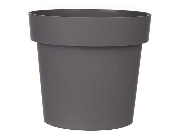 IBERGARDEN Maceta en Plastique Gris 16cm Diamètre