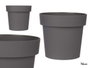 IBERGARDEN Maceta en Plastique Gris 16cm Diamètre