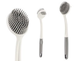ARTE REGAL Brosse de nettoyage en silicone Blanco-Gris