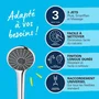 Grohe - Douchette de douche 3 jets Vitalio Joy 110 Massage, chromée, économie d'eau, double paroi anti-chaleur, compatible chauffe-eau, garantie 5 ans