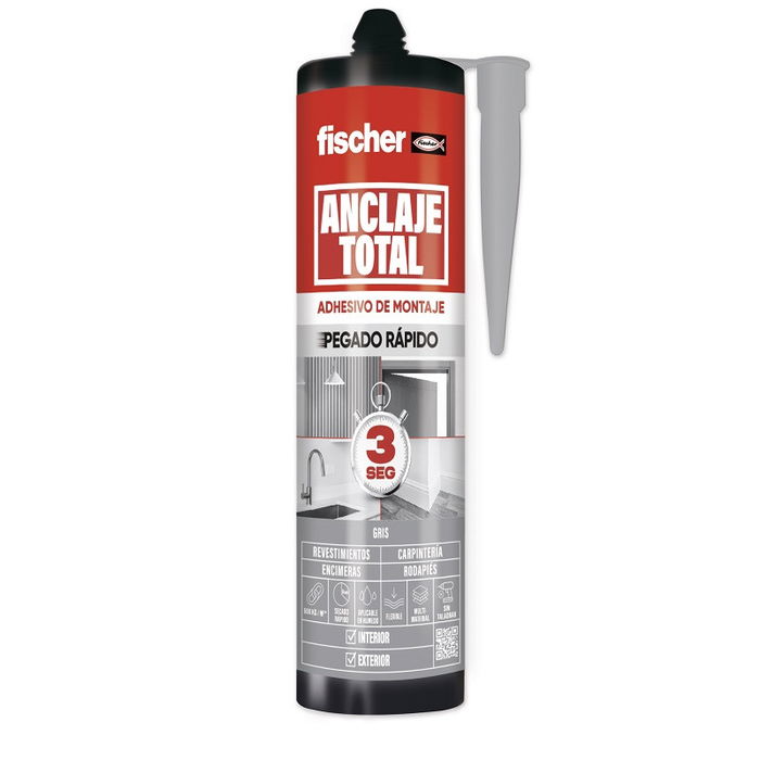 Fischer Adhésif Turbo Anclaje Total Gris 290ml - Forte adhérence, séchage rapide Fischer Adhésif Turbo Anclaje Total Gris 290ml - Forte adhérence, séchage rapide