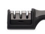 Kinvara Aiguiseur à couteaux avec manche en acier, céramique, plastique PP et TPR, noir et argent, 21 x 6.5 x 5.5 cm (Set de 24)