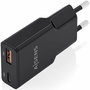 Chargeur mural Aisens ASCH-30W2P047-BK Noir