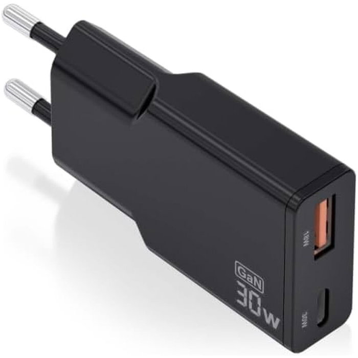 Chargeur mural Aisens ASCH-30W2P047-BK Noir