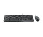 Logitech Desktop MK120 - Kit Clavier AZERTY et Souris USB Silencieux et Ultraplat avec Pavé Numérique et Design Étanche