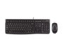 Logitech Desktop MK120 - Kit Clavier AZERTY et Souris USB Silencieux et Ultraplat avec Pavé Numérique et Design Étanche
