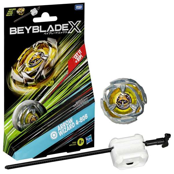 Hasbro Beyblade X - Kit initial de toupie avec lanceur - Modèles assortis - Version multilingue (Anglais, Néerlandais, Français, Espagnol)