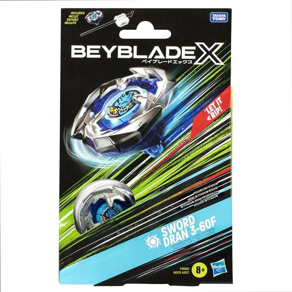 Hasbro Beyblade X - Kit initial de toupie avec lanceur - Modèles assortis - Version multilingue (Anglais, Néerlandais, Français, Espagnol)